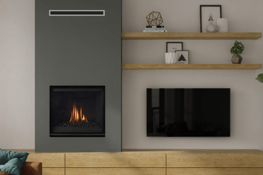 Small Traditional Gas Fireplace